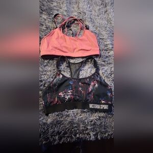 Victoria Sport Women's Sports Bras - Pink and Black